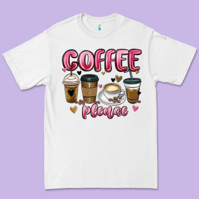 Coffee Please Premium Tee Designed By Maliassmallbusiness