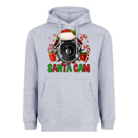 Heather Grey santa cam Heavyweight Hoodie - FaDigitalArtStudio