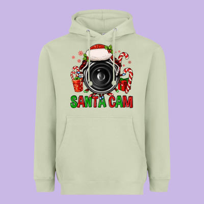 Santa Cam Heavyweight Hoodie Designed By Fadigitalartstudio