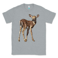 Heather Grey white tailed fawn deer Classic Tee - LillyAllenDesigns