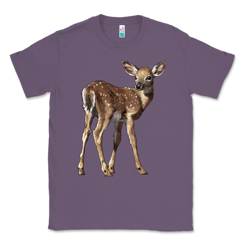 White Tailed Fawn Deer Classic Tee by LillyAllenDesigns | Teevron