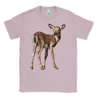 Lilac white tailed fawn deer Classic Tee - LillyAllenDesigns