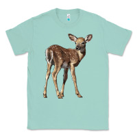 Seafoam white tailed fawn deer Classic Tee - LillyAllenDesigns