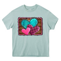 Arona valentine's day hearts turquoise heart Heavy Core Tee - AdoDesignShop