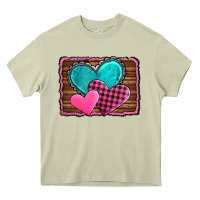 Mossy valentine's day hearts turquoise heart Heavy Core Tee - AdoDesignShop