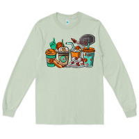 Matcha Basketball coffee cups Long Sleeve Tee - NancyCooperArtShop