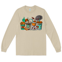Mushroom Basketball coffee cups Long Sleeve Tee - NancyCooperArtShop