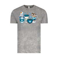 Cloud Rock Winter Coffee Cups Vintage Tee - Artiststas