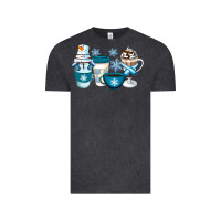 Vintage Black Winter Coffee Cups Vintage Tee - Artiststas