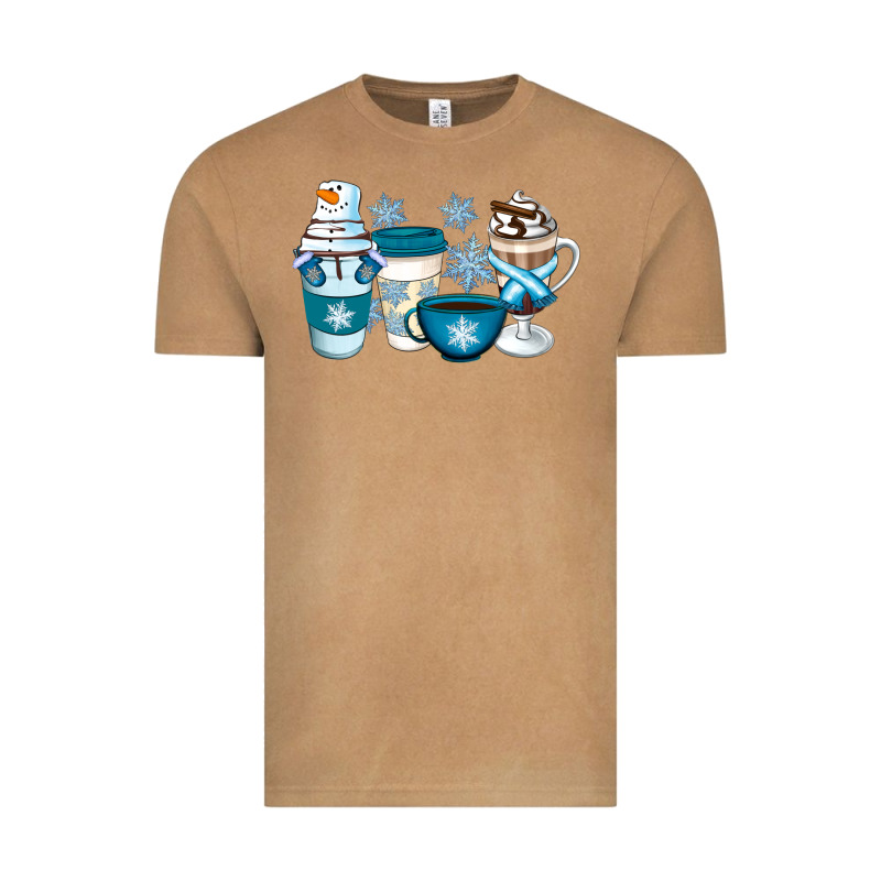 Winter Coffee Cups Vintage Tee by Artiststas | Teevron