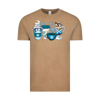 Vintage Coffee Winter Coffee Cups Vintage Tee - Artiststas