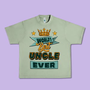 World's Best Uncle Ever Urban Heavy Tee Designed By Jasminsmagicworld