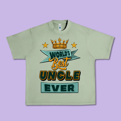 World's Best Uncle Ever Urban Heavy Tee Designed By Jasminsmagicworld