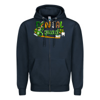 Navy St. Patrick's Day Dental squad Zipper Hoodie - OliviaCreatesArt