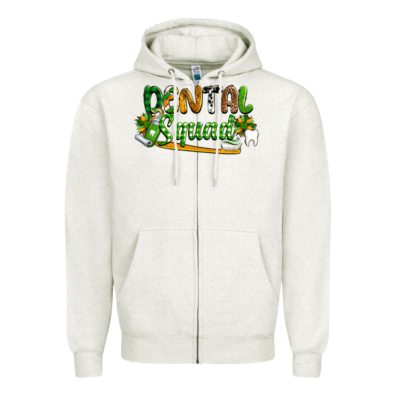 St. Patrick's Day Dental Squad Zipper Hoodie by OliviaCreatesArt | Teevron