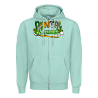 Seafoam St. Patrick's Day Dental squad Zipper Hoodie - OliviaCreatesArt
