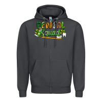 Smoke St. Patrick's Day Dental squad Zipper Hoodie - OliviaCreatesArt