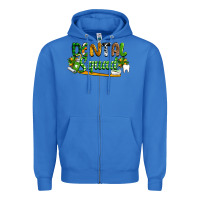 True Royal St. Patrick's Day Dental squad Zipper Hoodie - OliviaCreatesArt