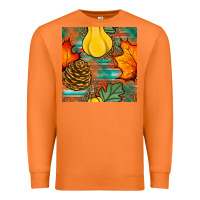 Carrot fall pumpkins seamless pattern Premium Sweatshirt - BundleAndBundleShop