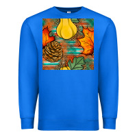 True Royal fall pumpkins seamless pattern Premium Sweatshirt - BundleAndBundleShop