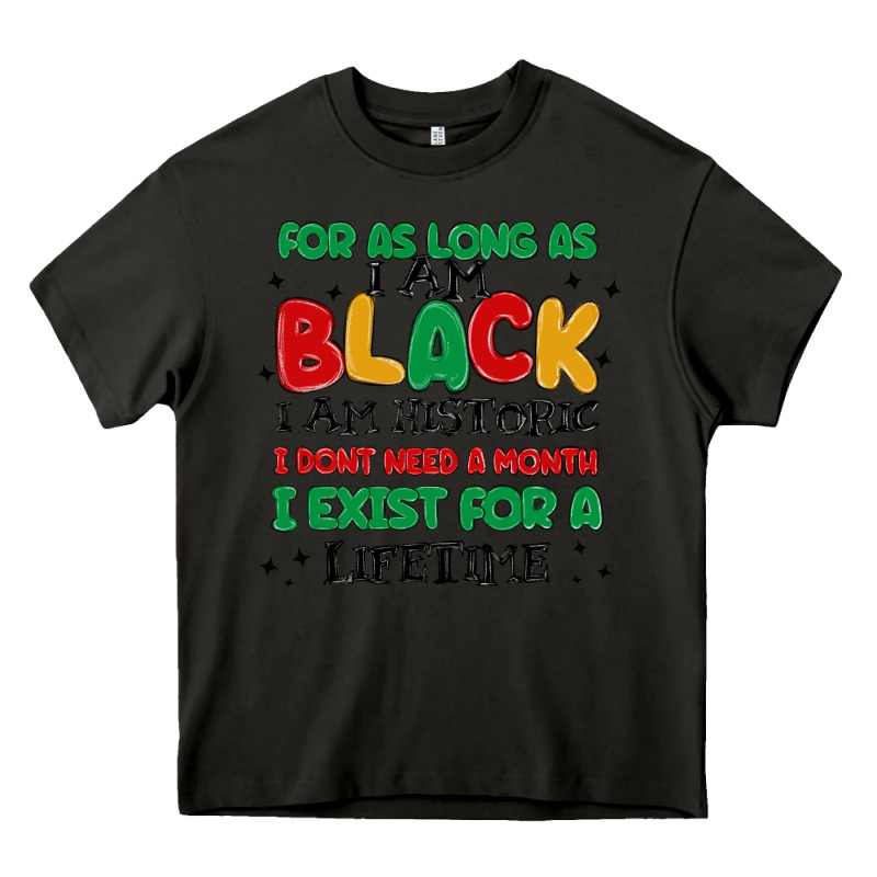 Black  Lifetime Heavy Core Tee by MaliasSmallBusiness | Teevron