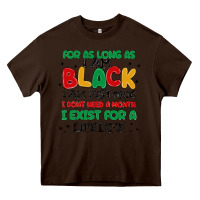 Chocolate Brown black  lifetime Heavy Core Tee - MaliasSmallBusiness
