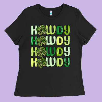 Howdy St Patrick S Day Ladies Tee Designed By Maliassmallbusiness