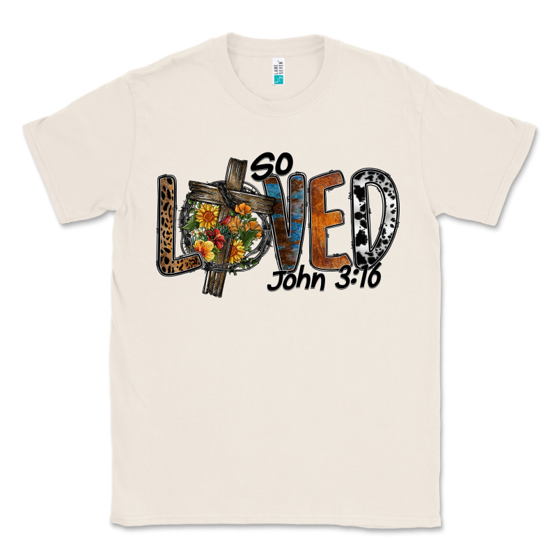So Loved Jhon 3.16 Classic Tee by SublimationCraftShop | Teevron