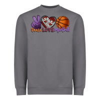 Storm Peace love Basketball Heavyweight Sweatshirt - HowdyJamesFarm