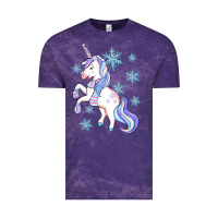 Cloud Purple Winter unicorn Vintage Tee - Artiststas