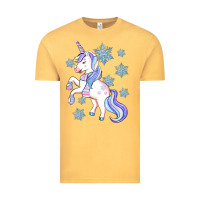 Vintage Mustard Winter unicorn Vintage Tee - Artiststas