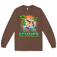 Chestnut Cowgirl summer Long Sleeve Tee - NancyCooperArtShop