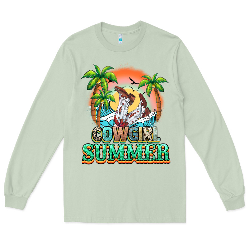 Cowgirl Summer Long Sleeve Tee by NancyCooperArtShop | Teevron