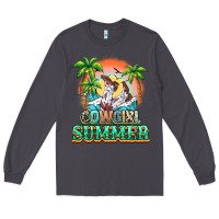 Smoke Cowgirl summer Long Sleeve Tee - NancyCooperArtShop