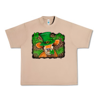 Burro st patricks orange cow with leopard background Urban Heavy Tee - Jasminsmagicworld