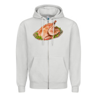Dove Grey turkey fa element 1 Zipper Hoodie - FaDigitalArtStudio