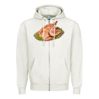 Oatmeal Heather turkey fa element 1 Zipper Hoodie - FaDigitalArtStudio