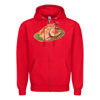 Red turkey fa element 1 Zipper Hoodie - FaDigitalArtStudio