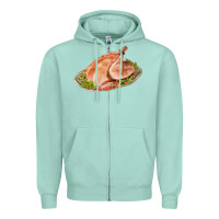 Seafoam turkey fa element 1 Zipper Hoodie - FaDigitalArtStudio