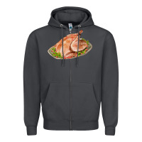 Smoke turkey fa element 1 Zipper Hoodie - FaDigitalArtStudio