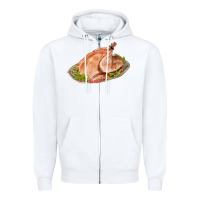 White turkey fa element 1 Zipper Hoodie - FaDigitalArtStudio