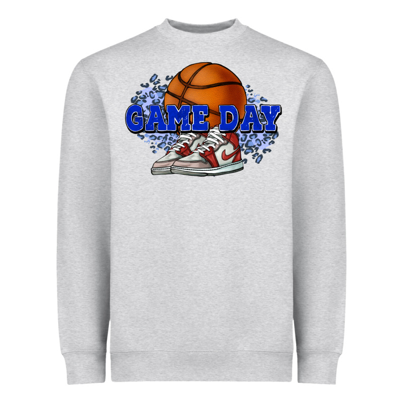 Game Day Basketball Heavyweight Sweatshirt by HowdyJamesFarm | Teevron