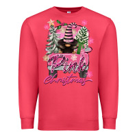 Cardinal Pink Christmas Truck Gnome Premium Sweatshirt - FaDigitalArtStudio