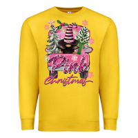Lemon Pink Christmas Truck Gnome Premium Sweatshirt - FaDigitalArtStudio