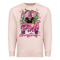 Pale Pink Pink Christmas Truck Gnome Premium Sweatshirt - FaDigitalArtStudio