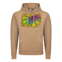 Vintage Coffee colorful glitter leopard background Vintage Hoodie - RanaPortraitStore