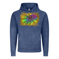 Vintage Denim colorful glitter leopard background Vintage Hoodie - RanaPortraitStore