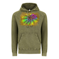 Vintage Olive colorful glitter leopard background Vintage Hoodie - RanaPortraitStore