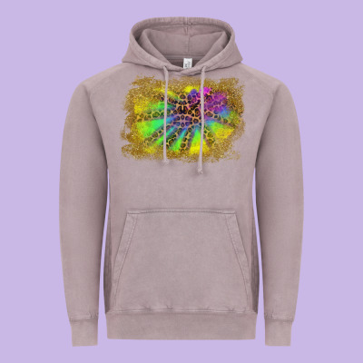 Colorful Glitter Leopard Background Vintage Hoodie Designed By Ranaportraitstore