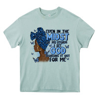 Arona even in the midst of may storm afro woman Heavy Core Tee - MaliasSmallBusiness